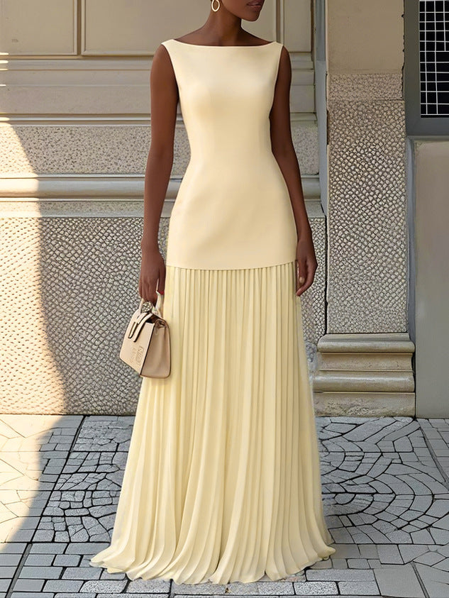 Shania™ Pleated Maxi Dress | Co