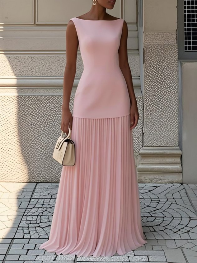 Robe Maxi Plissée Shania™ | Co