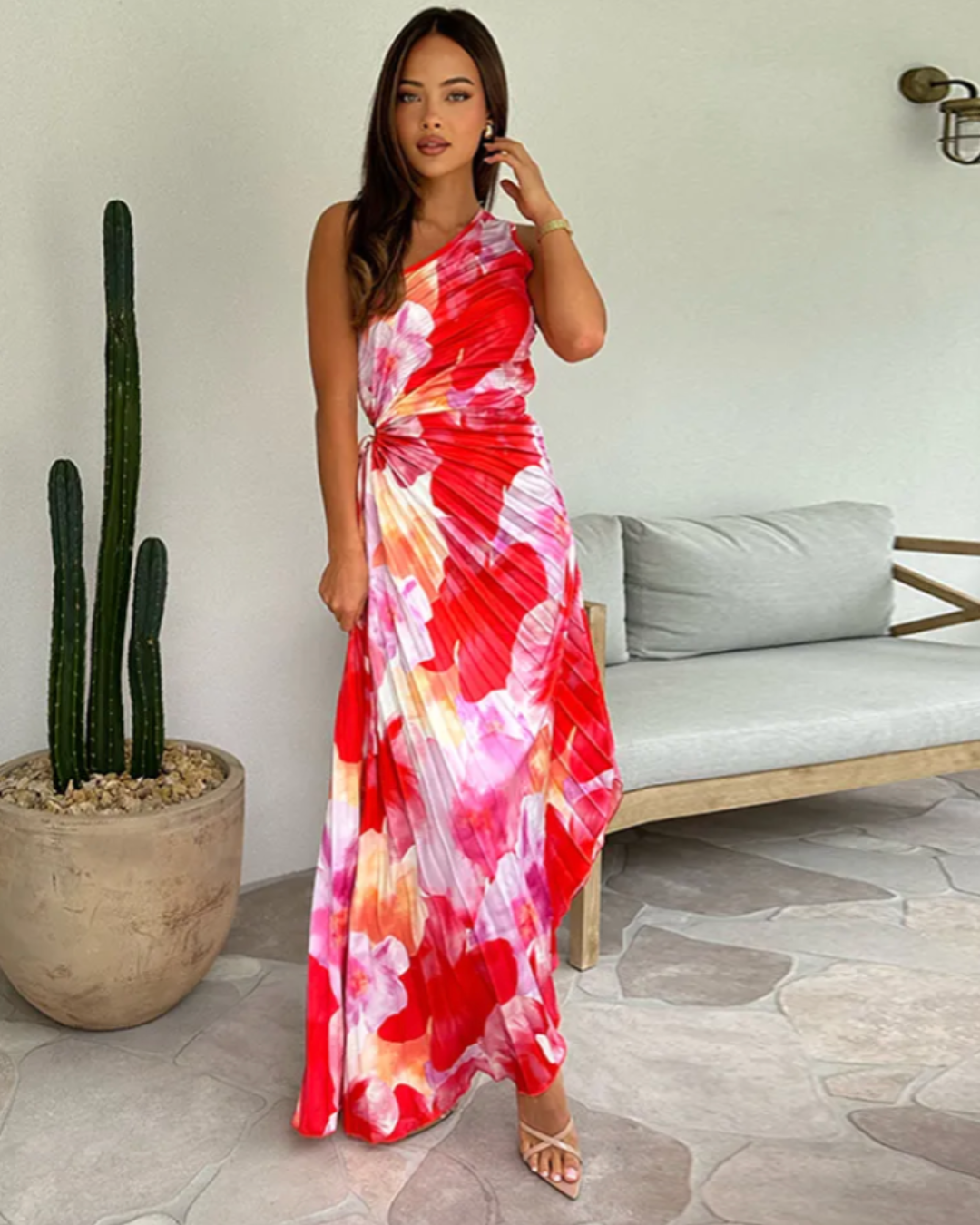 Adeline™ | Vibrant Tropical Evening Dress | Classic