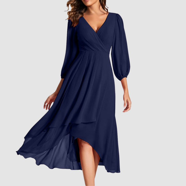 Mia™ Robe Longue Élégante à Col V | Collection