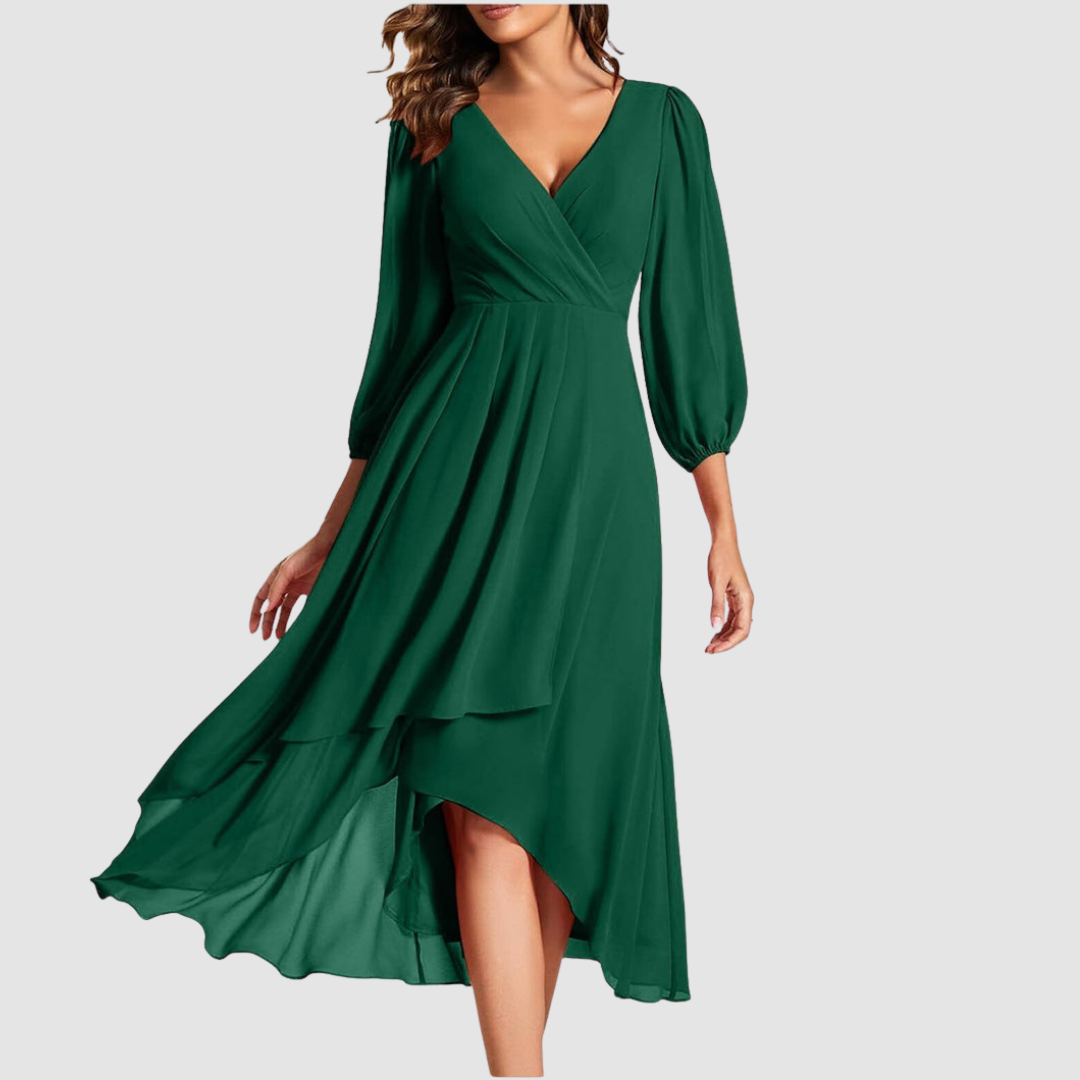 Mia™ Robe Longue Élégante à Col V | Collection