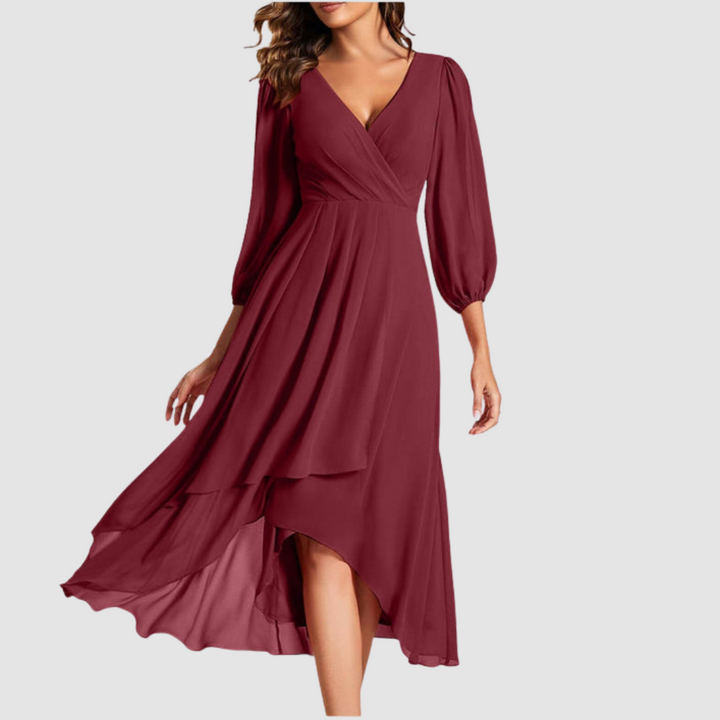 Mia™ Robe Longue Élégante à Col V | Collection