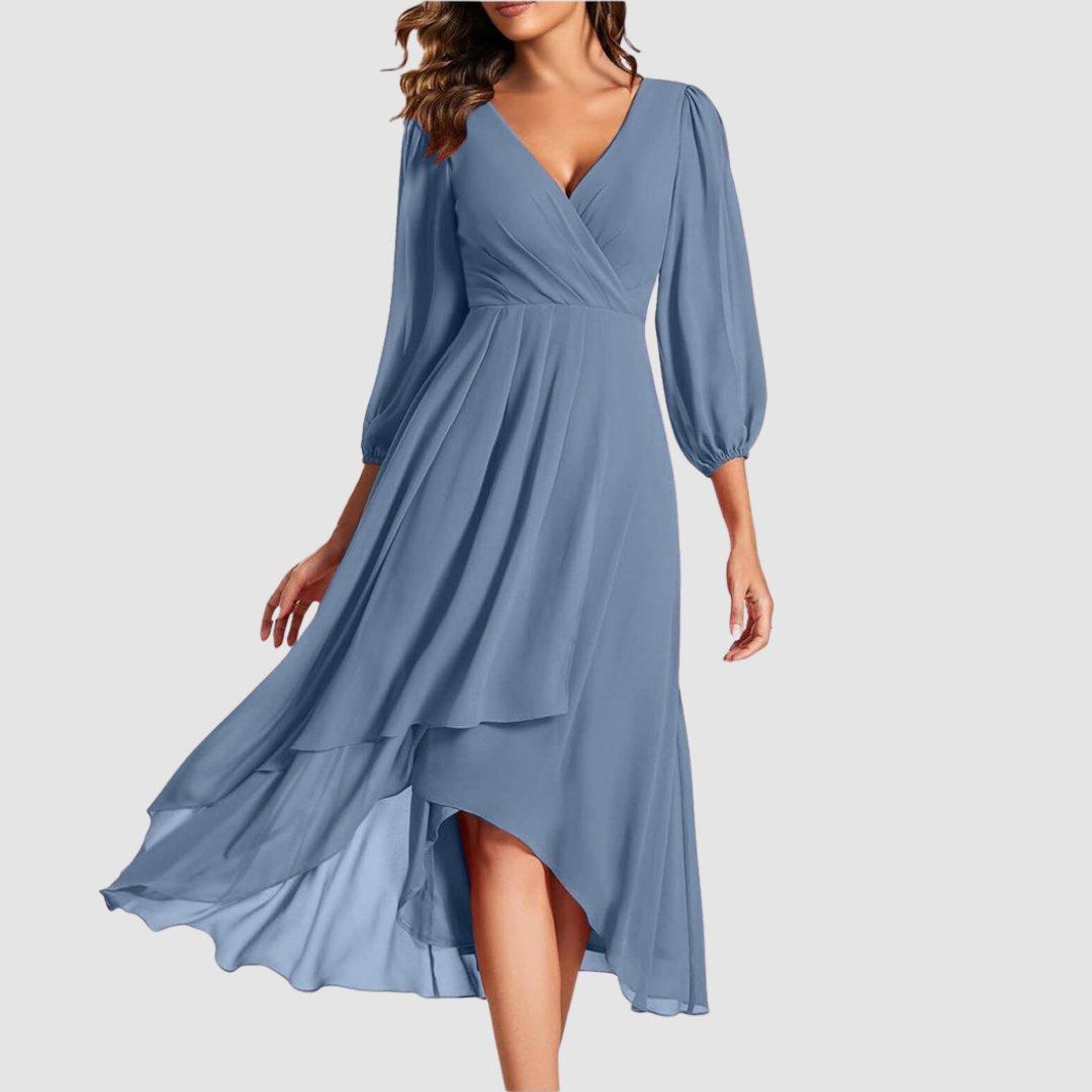 Mia™ Robe Longue Élégante à Col V | Collection