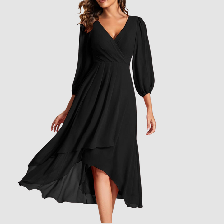 Mia™ Robe Longue Élégante à Col V | Collection