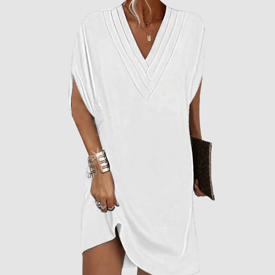 Alysa™ Elegant Half-Sleeve Dress | Signature