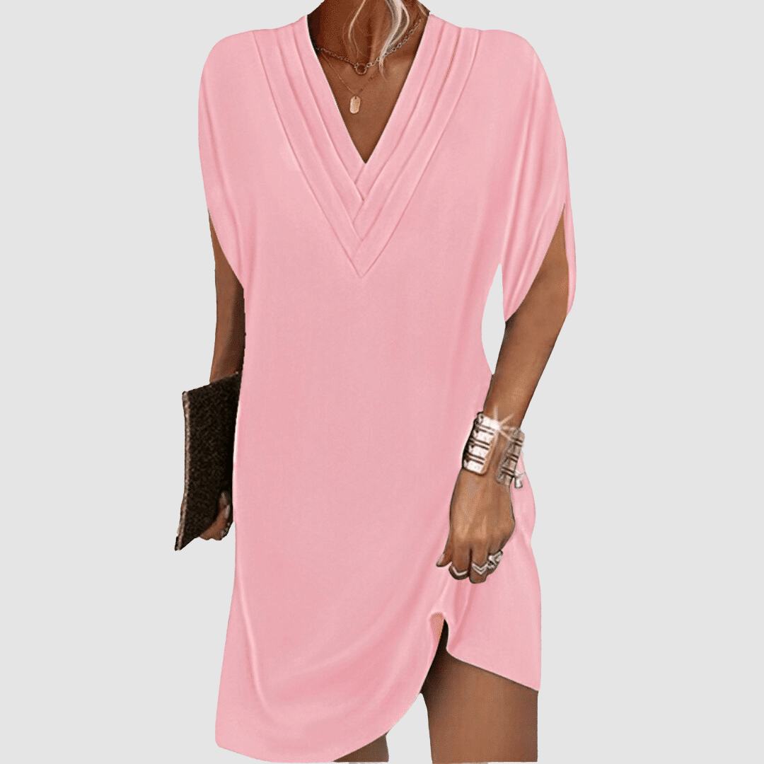 Alysa™ Elegant Half-Sleeve Dress | Signature