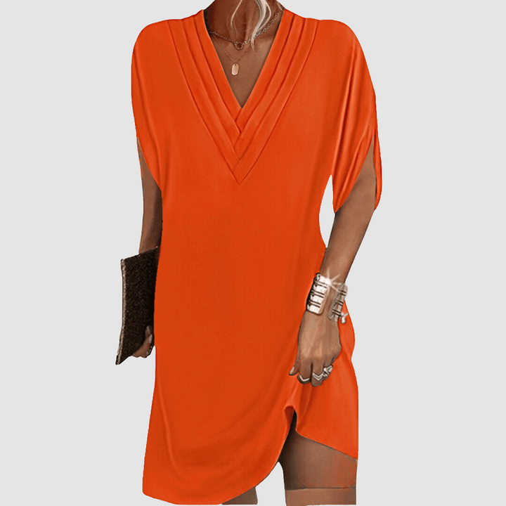 Alysa™ Elegant Half-Sleeve Dress | Signature