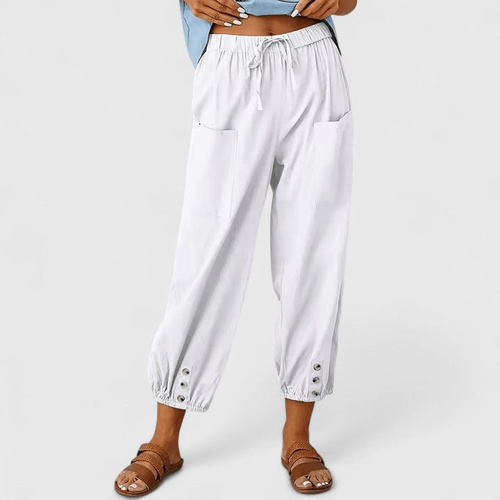 Eliza | Pantalons Élegants à Jambes Larges