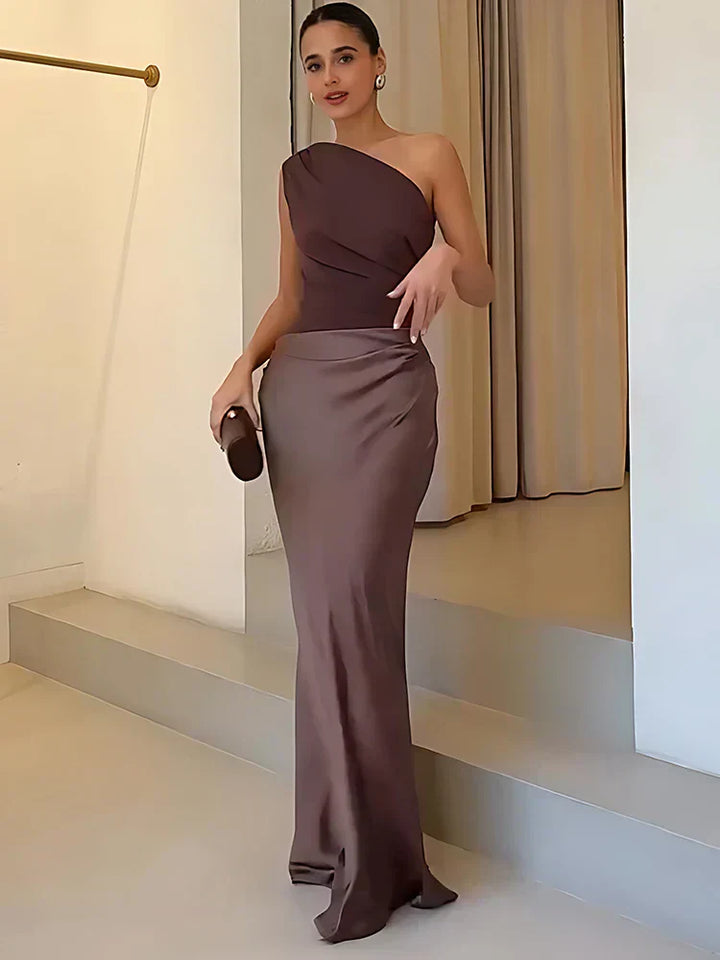 Robe Maxi à Épaule Unique Seana™ | Marque
