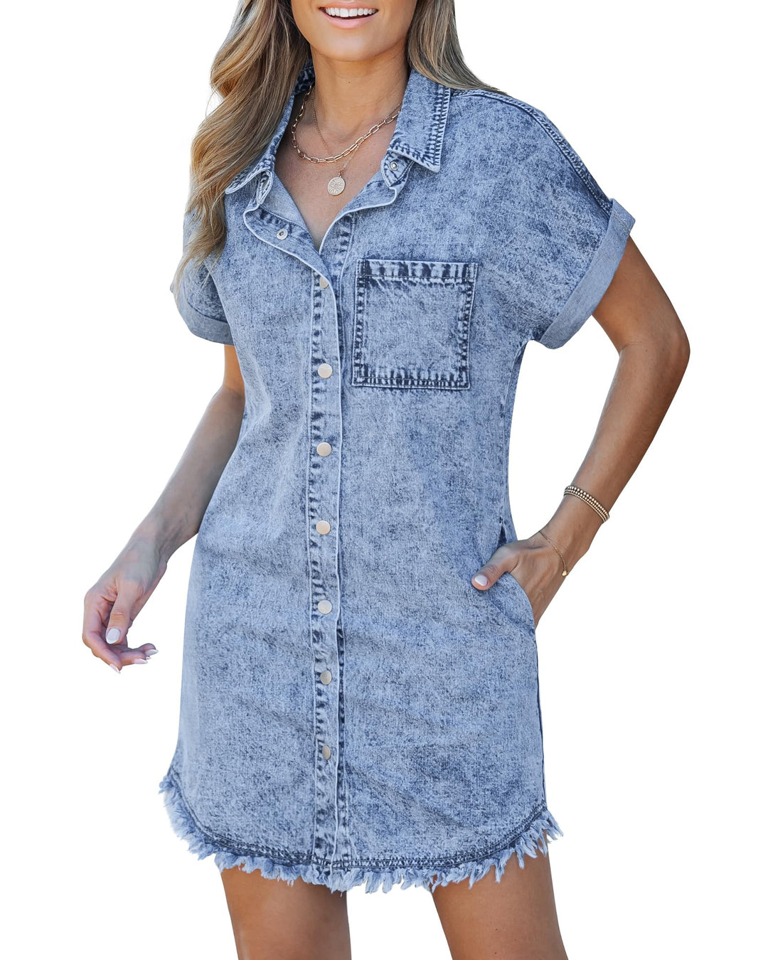 Kaelia | Denim Shirt Dress | Heritage