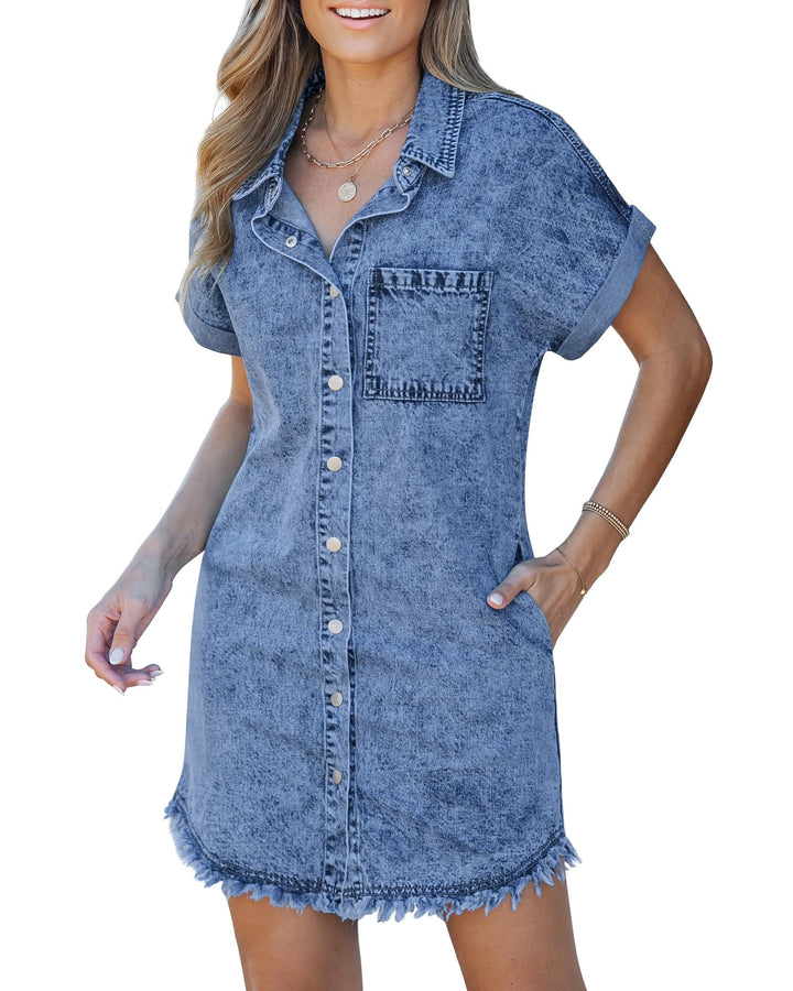 Kaelia | Denim Shirt Dress | Heritage
