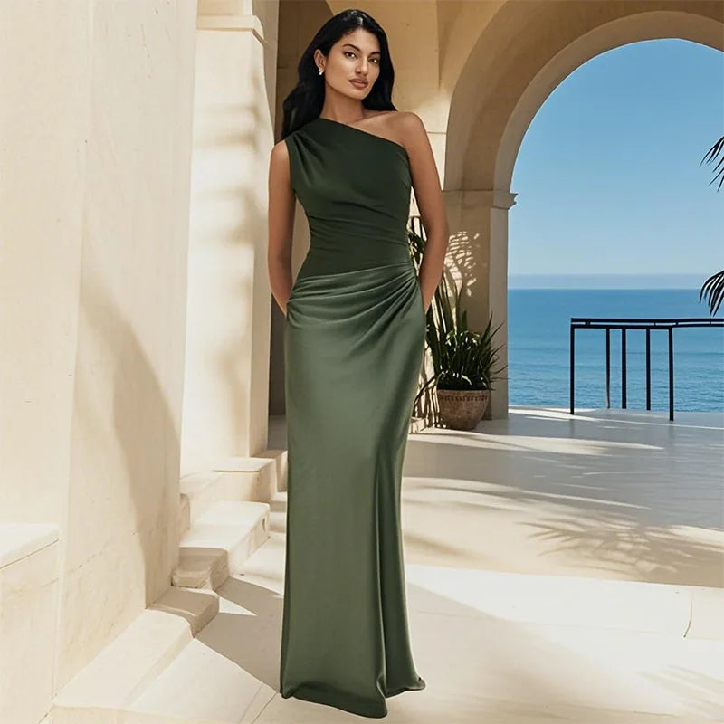 Robe Maxi à Épaule Unique Seana™ | Marque