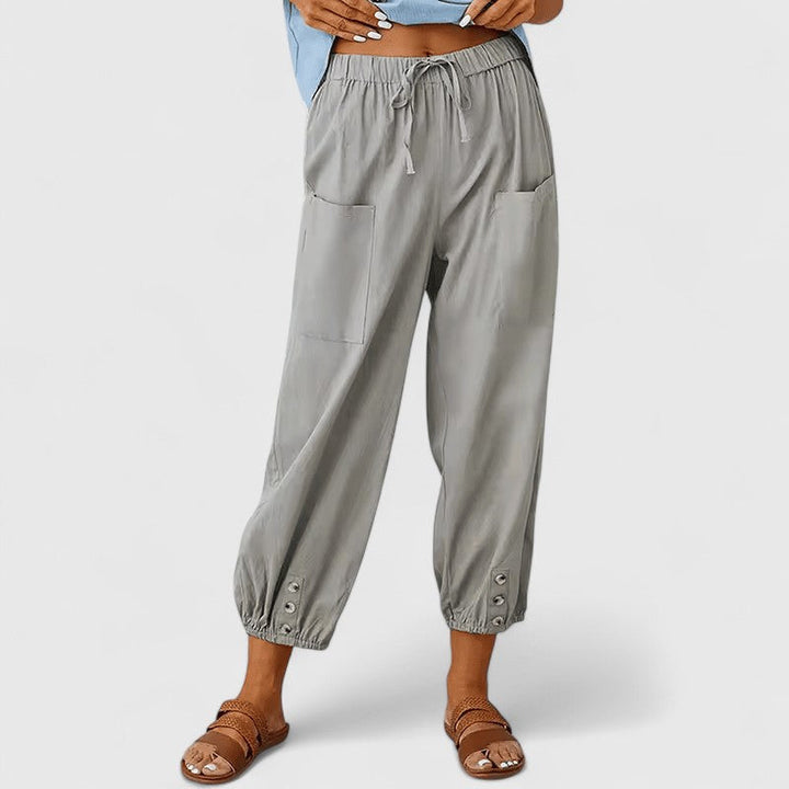Eliza | Pantalons Élegants à Jambes Larges