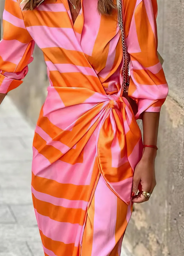Amelia™ | Robe Enveloppante Imprimée | Galerie