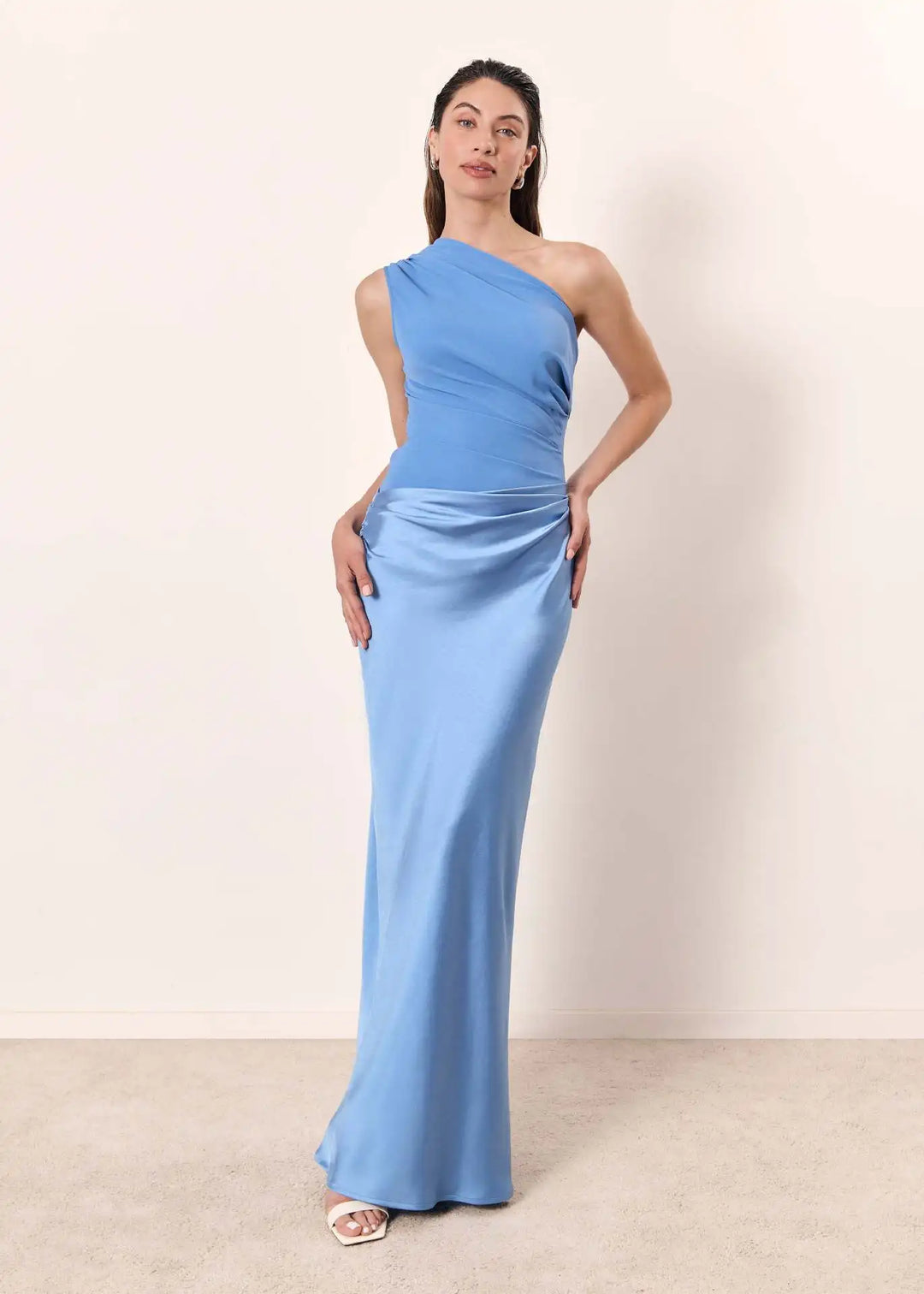 Luna™ | Robe Maxi Satinée avec Fente | Craft