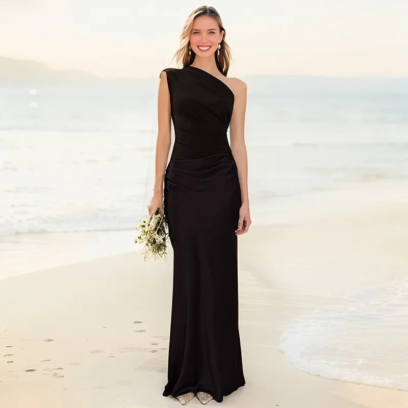 Robe Maxi à Épaule Unique Seana™ | Marque