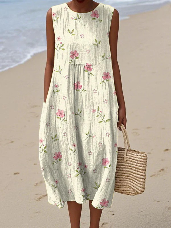 Esme | Vestido Estampado de Verano Sin Mangas | Heritage