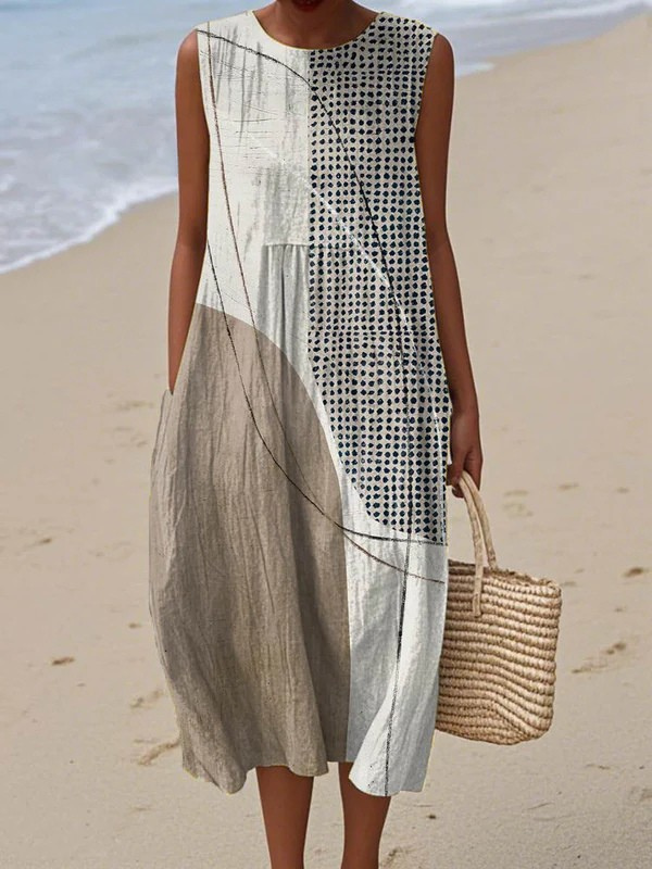 Nova | Vestido Estampado de Verano Sin Mangas | Design