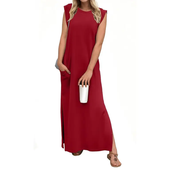 LYDIA™ – Breezy Split Pocket Maxi Dress