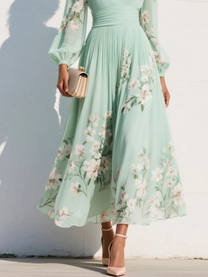 Robe Midi Florale Odelia™ | Sélectionner