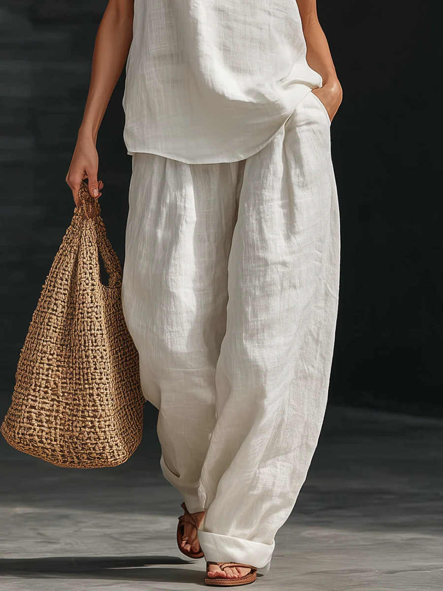 Zoë™ | Sleeveless Set with Wide Leg Pants | Boutique