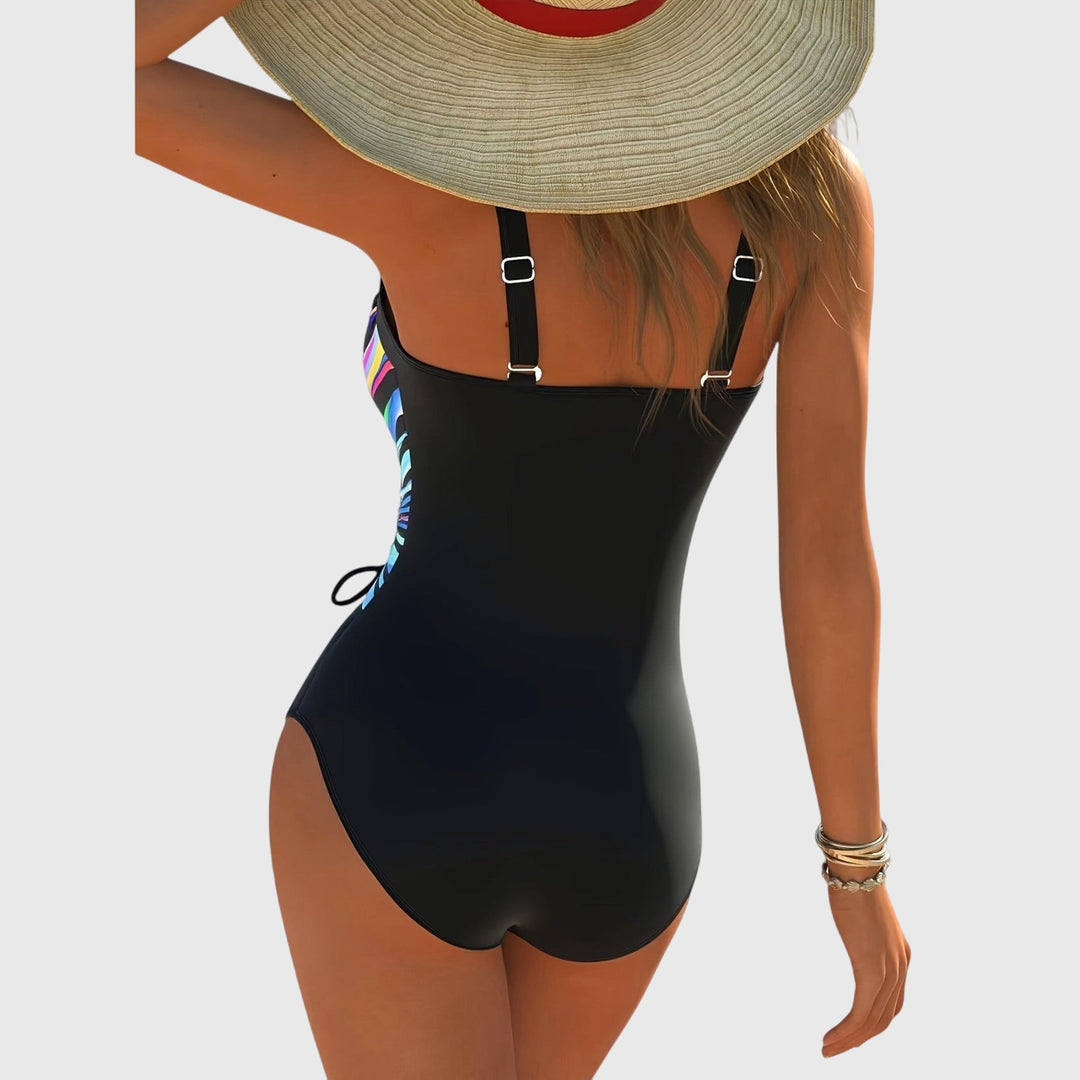Lucille | Maillot de bain une pièce sculptant à devant croisé