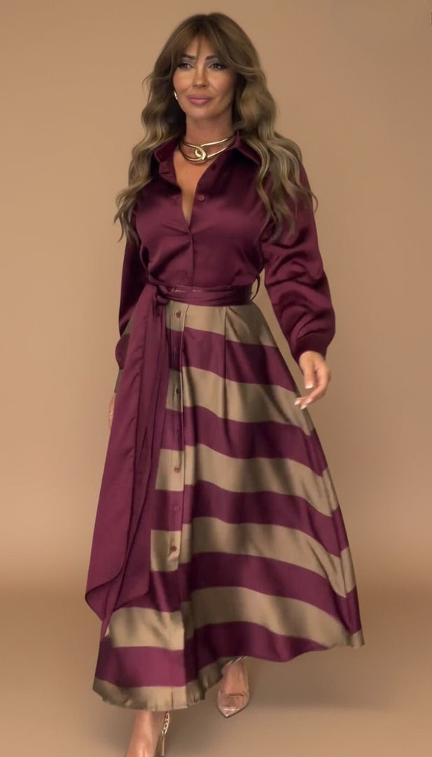 Mila | Robe maxi rayée | Design