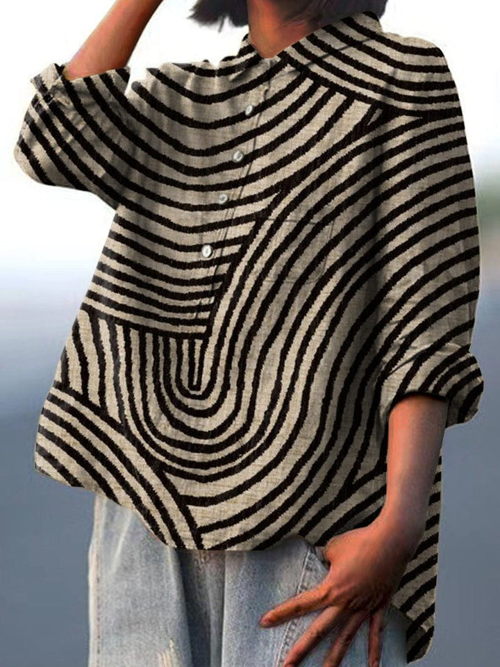 MOREAU LYON | BLOUSE MOTIF GRAPHIQUE POUR FEMMES | Héritage