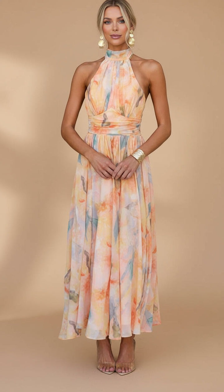 Abigail | Robe Maxi avec Imprimé | Signature