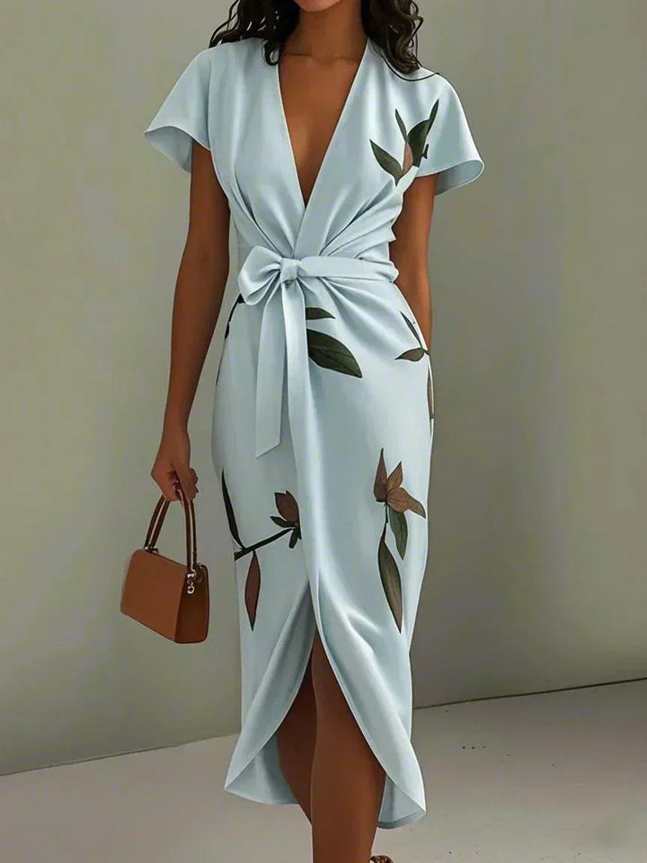 Harper™ | Robe Wrap Élégante | Étiquette