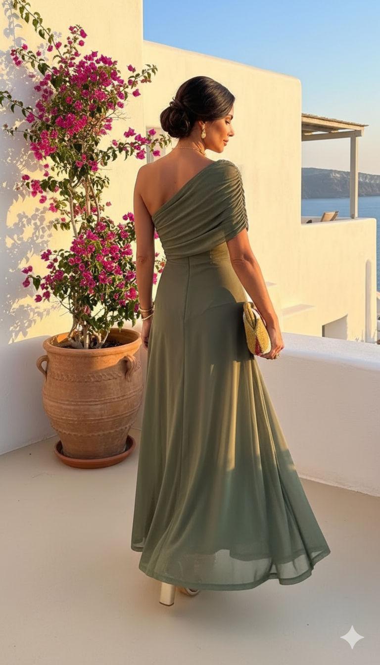 Uma - Vestido largo fluido con diseño elegante | Design