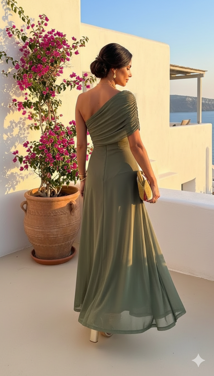 Uma - Vestido largo fluido con diseño elegante | Design
