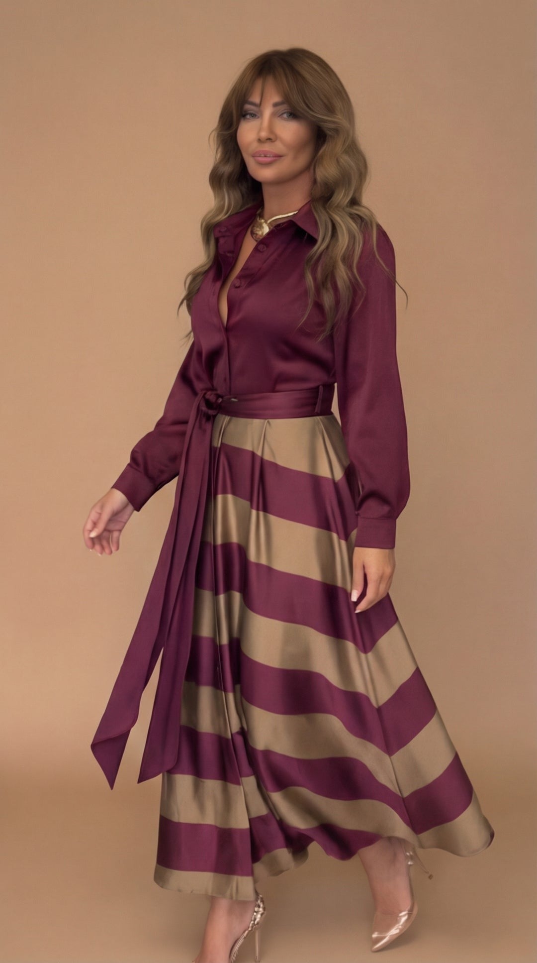 Mila™ | Striped Maxi Dress | Boutique