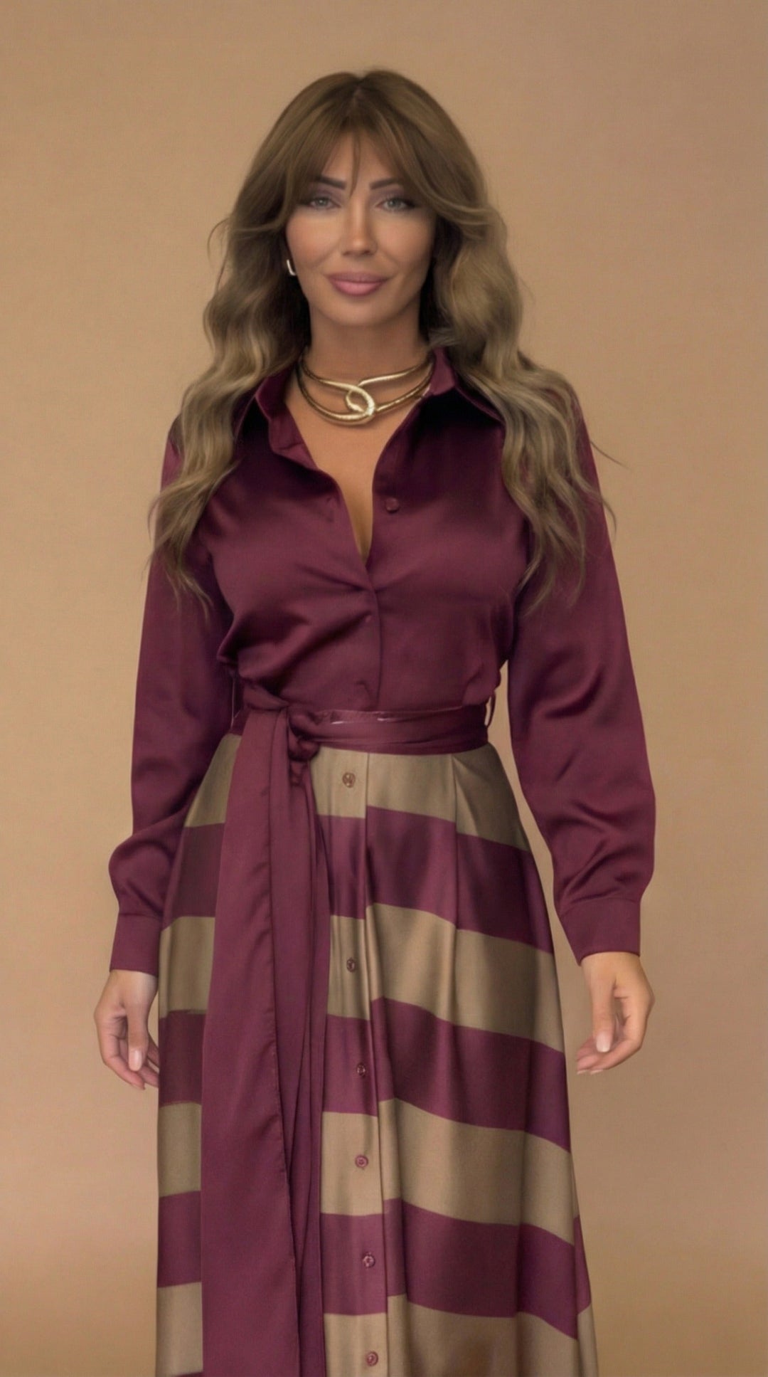 Mila™ | Striped Maxi Dress | Boutique