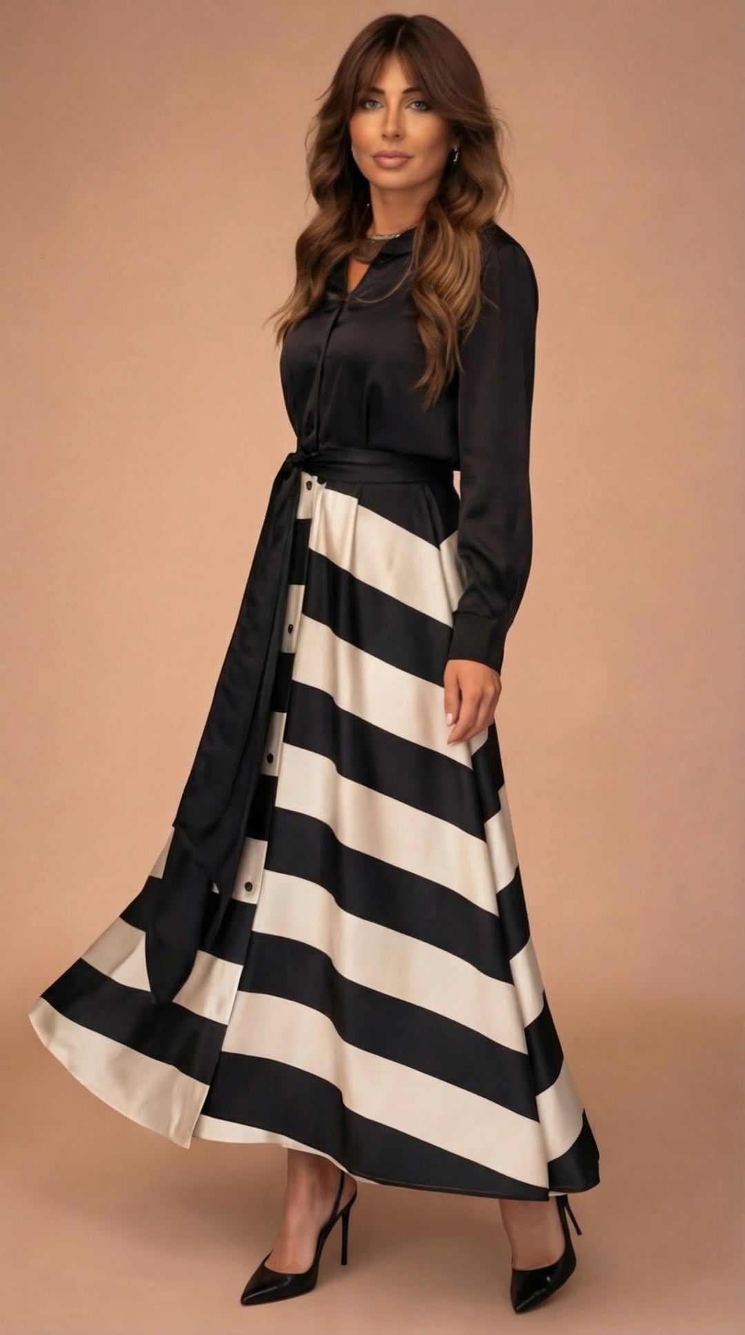 Mila™ | Striped Maxi Dress | Boutique