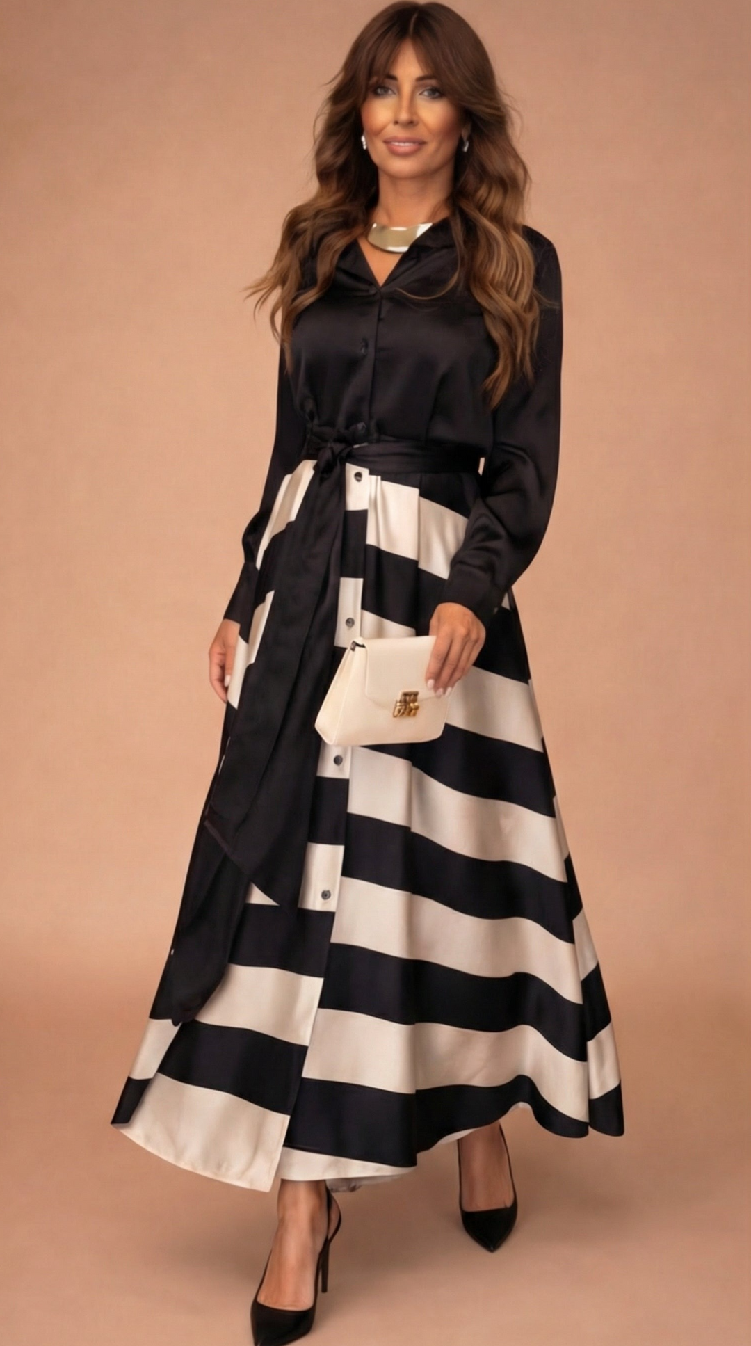 Mila™ | Robe Maxi Rayée | Boutique