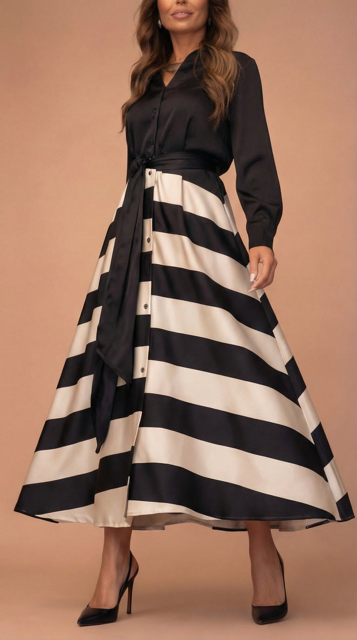 Mila | Robe maxi rayée | Design