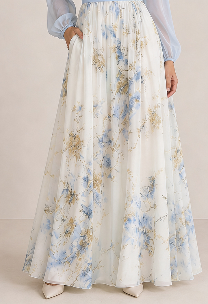 VERA | Robe longue à fleurs | Label