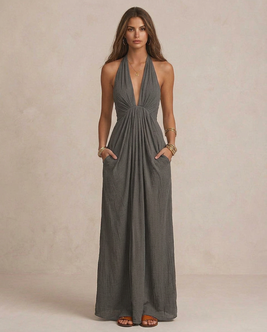 GIULIA | Maxi Abito Drappeggiato | Design
