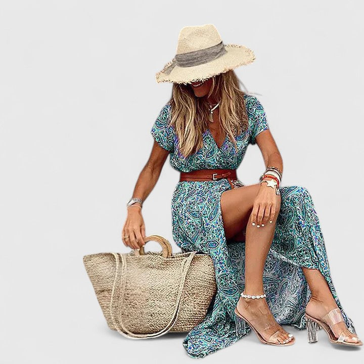 Lygia | Robe Maxi Bohème Élégante