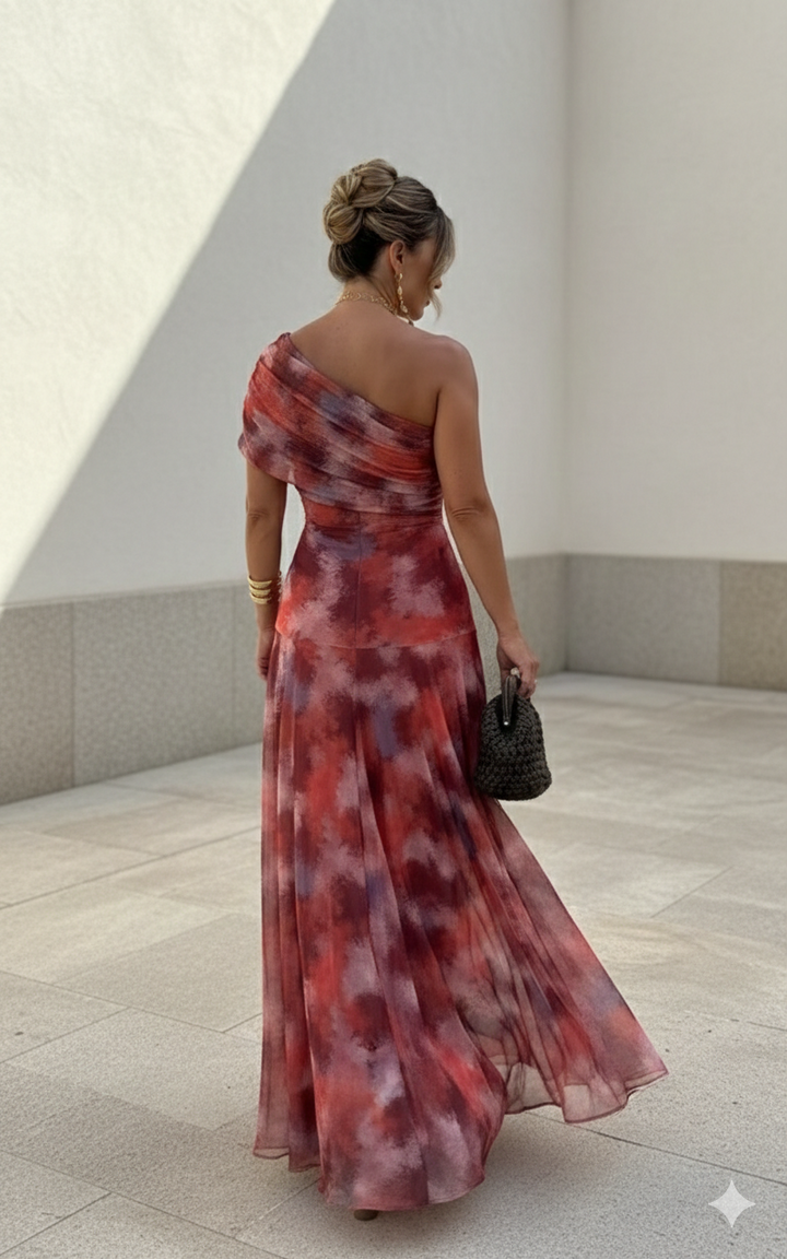 Uma - Vestido largo fluido con diseño elegante | Design