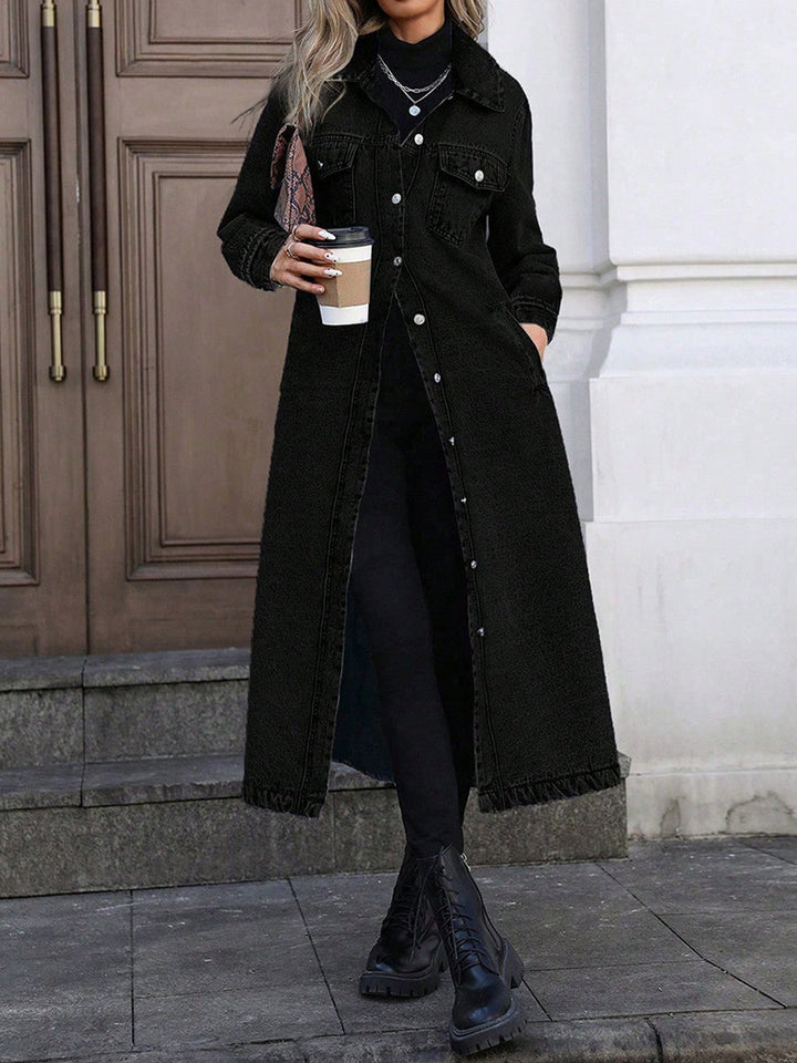 Maya | Stylish Long Denim Jacket | Series